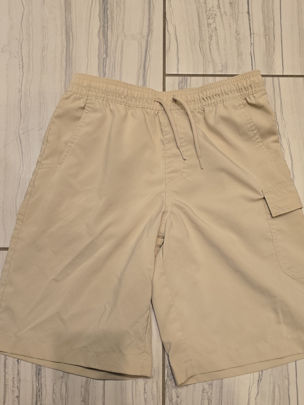 Columbia Beige Drawstring Cargo Shorts for Kids